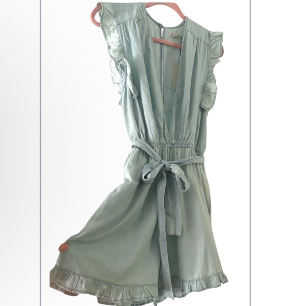 Vervet Chambray Romper NWT - Picture 3 of 5